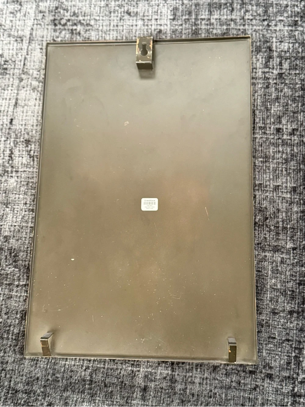 Crate&Barrel Brass Monogram 'P' Wall Plaque